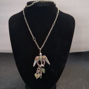 Mariana Austrailian Crystal Bird And Charms Necklace My Treasurers Collection